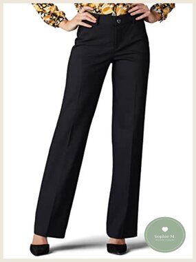Women's Ultra Lux Comfort Flex Motion Trouser Pants, Cotton Blend, Regular Fit,